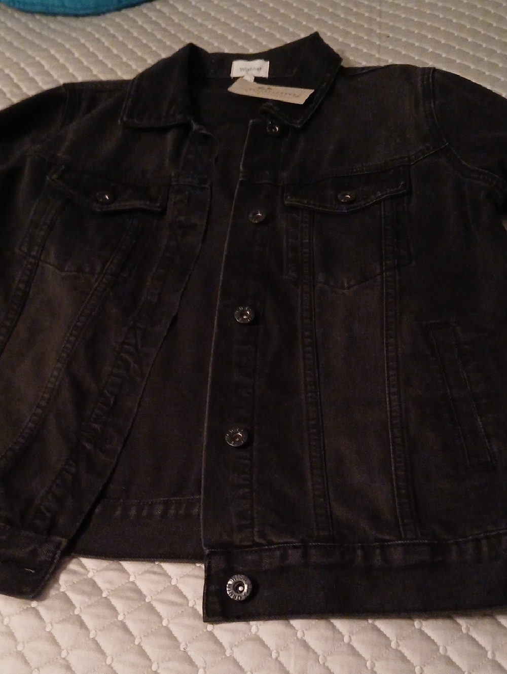 Womens Denim Black Jacket